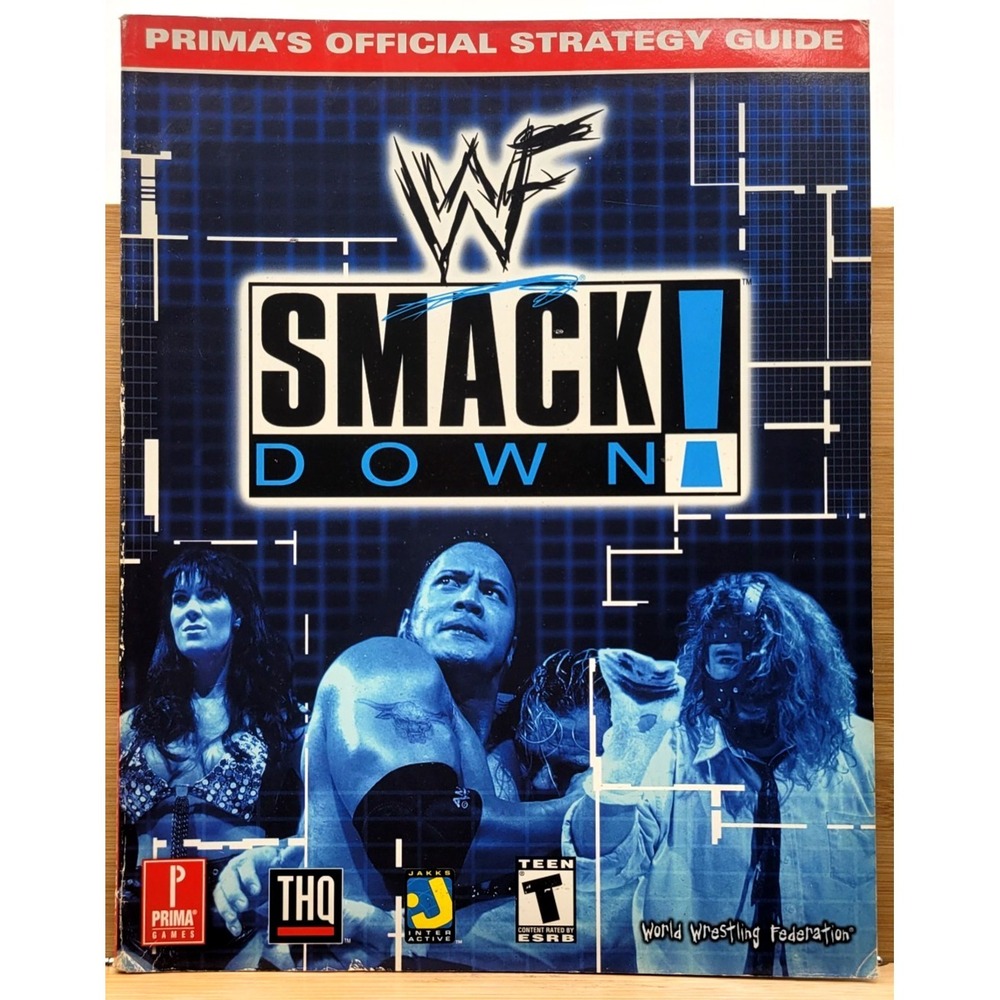 Prima's Official Strategy Guide WWF Smack Down W/ POSTER